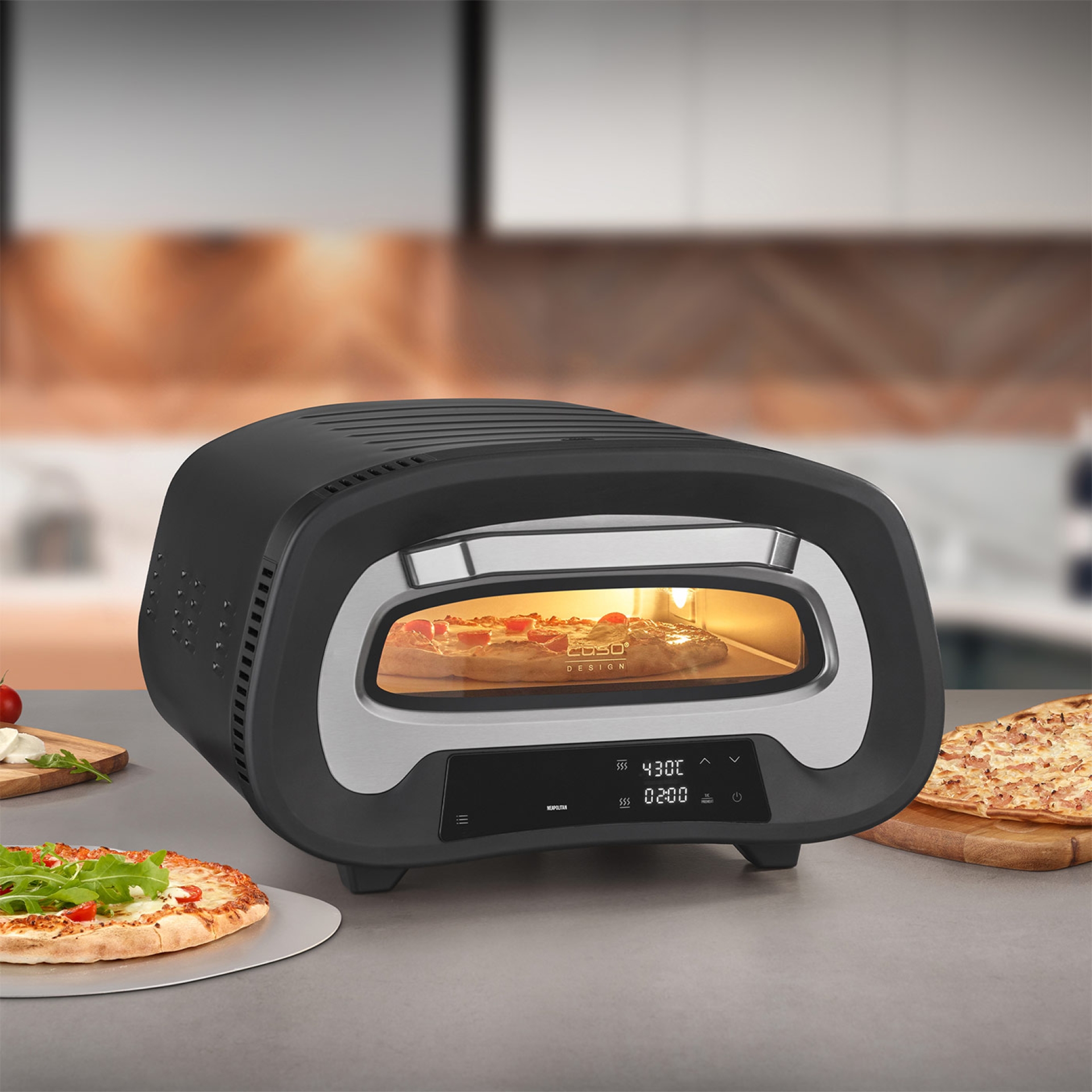Preview: CASO Design | PizzaChef 430° Elektropizzaofen Preview: Caso Desing PizzaChef 430